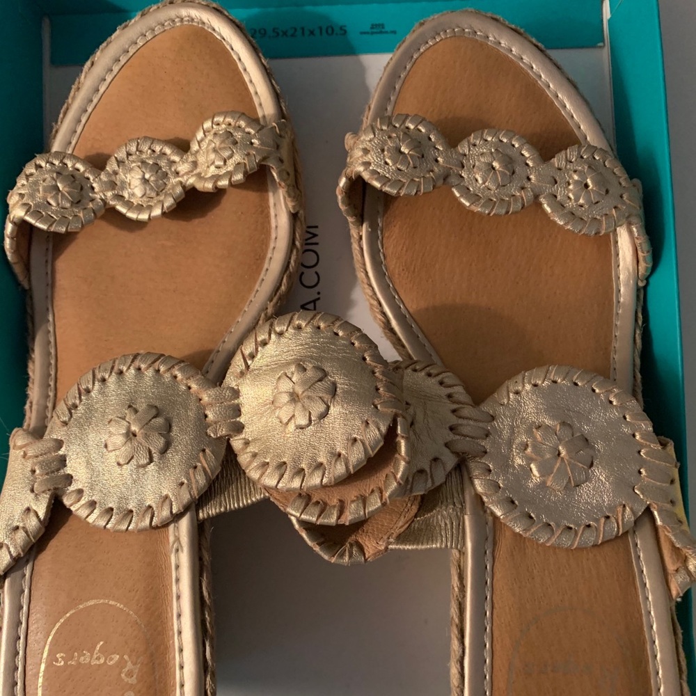NWOT Jack Rogers Lauren Mid Wedge Sandal